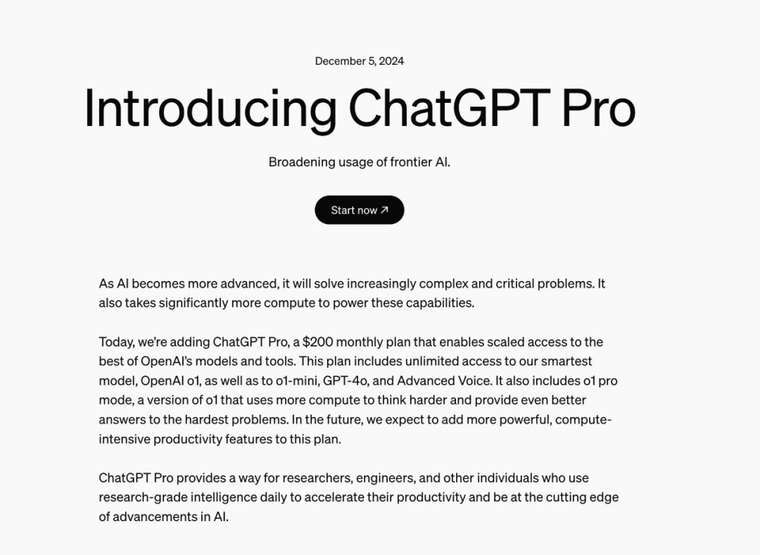 OpenAI 新货详解:o1 正式版 /ChatGPT Pro