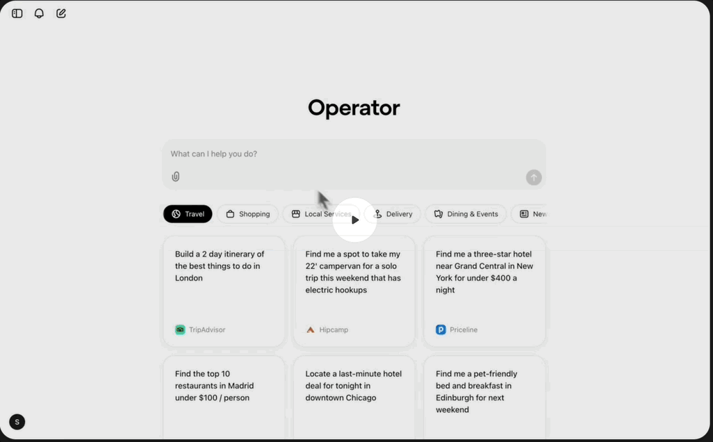 突发!OpenAI 刚刚发布代理Operator:AI进入Level 3,但只有美国Pro用户可以试用