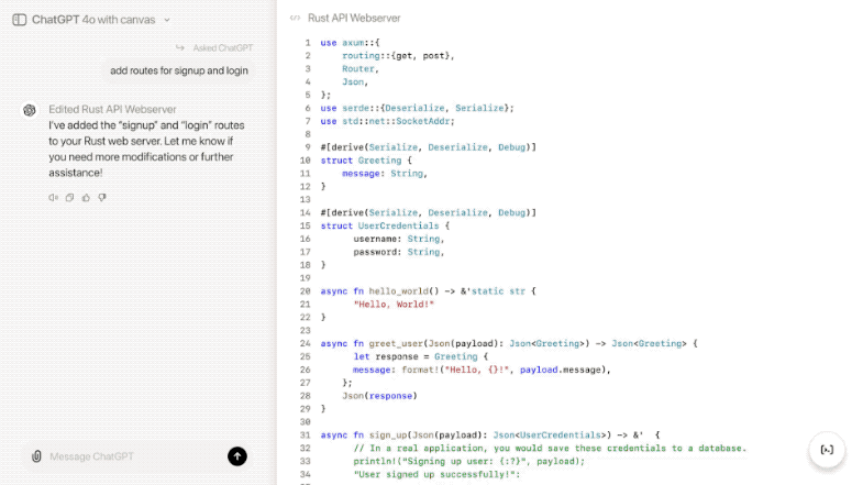 OpenAI 发布 Canvas，解锁 ChatGPT 的新技能