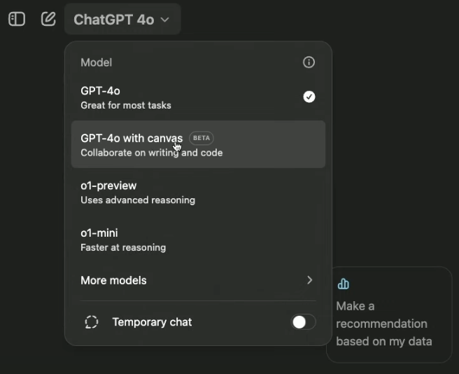 ChatGPT上线全新功能Canvas,这是OpenAI融资66亿美元的底气?