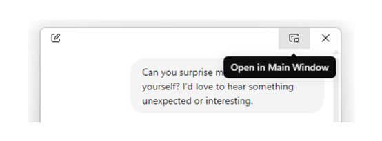 刚刚,OpenAI开放ChatGPT Windows版本,可像Office那样使用了