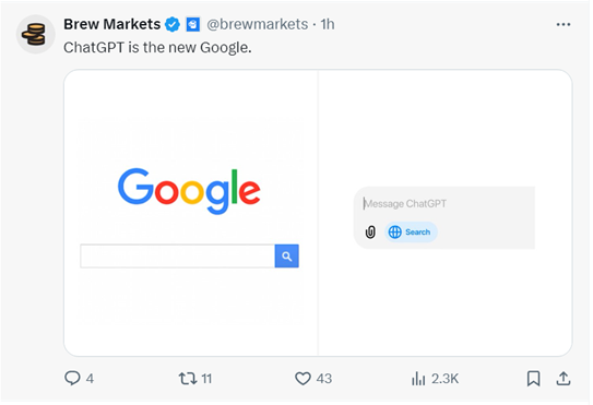 突发！OpenAI正式发布ChatGPT网络搜索，彻底颠覆谷歌！