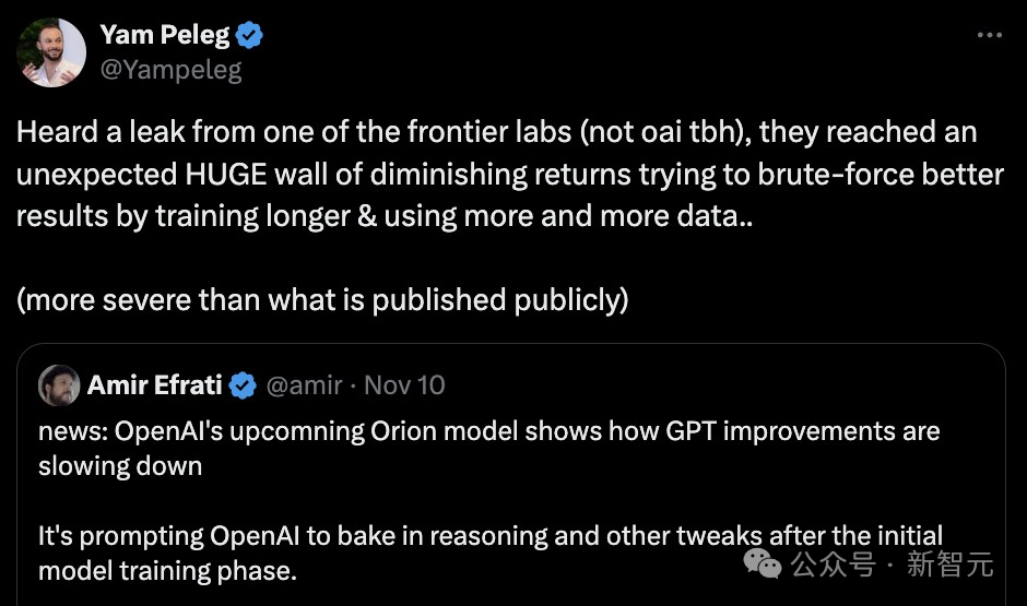 Scaling Law撞墙,AI圈炸锅了!OpenAI旗舰Orion被曝遭遇瓶颈,大改技术路线