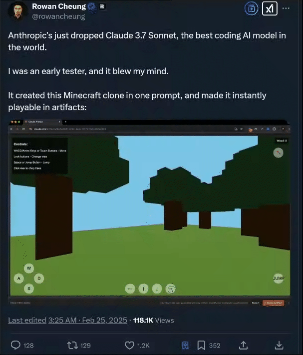 实测Claude 3.7:3200行代码一口气输出,物理规律手拿把掐,弱智吧已失守