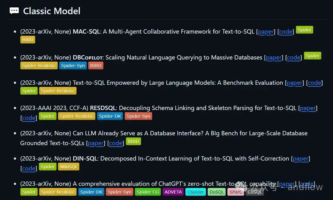 9个优秀的Text2Sql(Chat2Sql)开源项目、资源