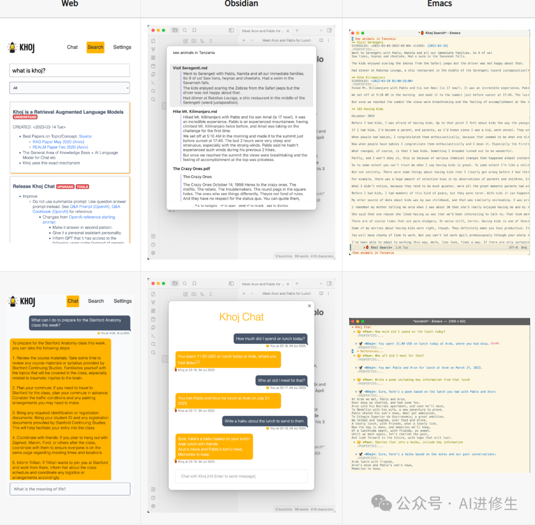 8.7k Star！Khoj：你的AI第二大脑、开源RAG Cop​​ilot、平替 MS Copilot与ChatGPT
