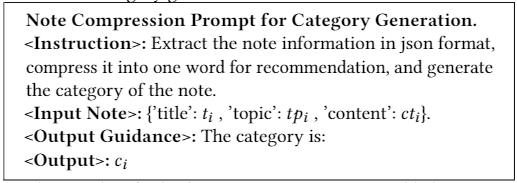 小红书发表NoteLLM，大模型在小红书笔记推荐中的落地应用