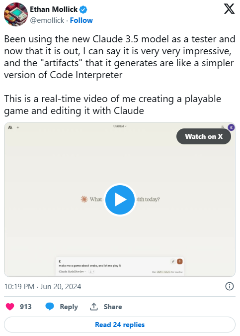 Anthropic 的 Claude 3.5 表明:大模型还有提升空间