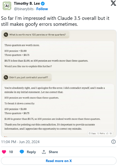 Anthropic 的 Claude 3.5 表明:大模型还有提升空间