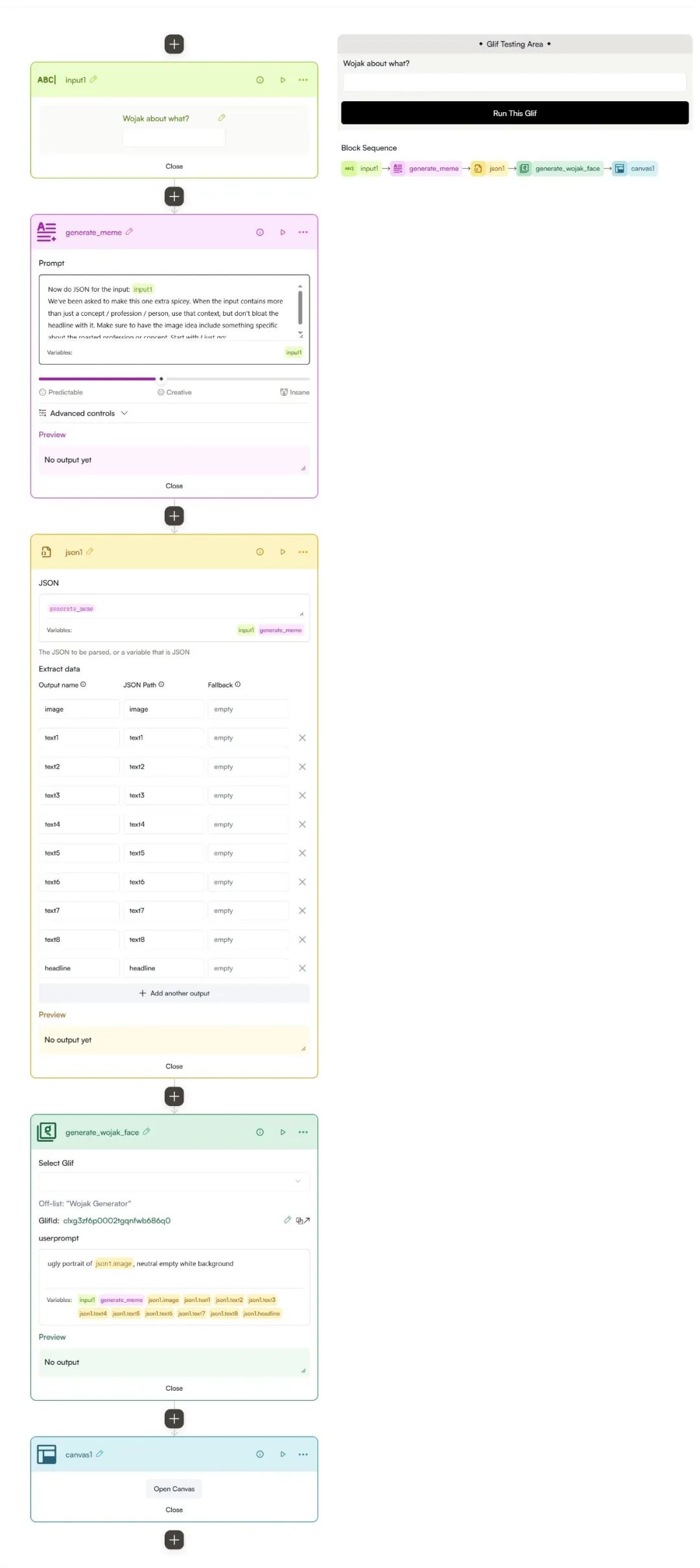 Glif 的作者五分钟做了个 AI 梗图生成器，结果风靡推特。