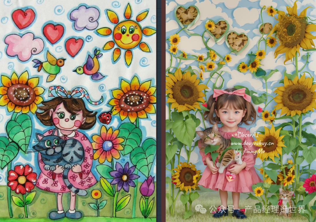 用comfyUI疯狂改画儿童手绘,重现儿童眼中的世界,让儿童艺术在屏幕前绽放