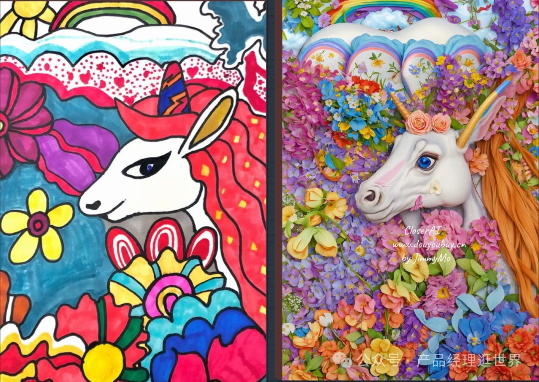 用comfyUI疯狂改画儿童手绘,重现儿童眼中的世界,让儿童艺术在屏幕前绽放