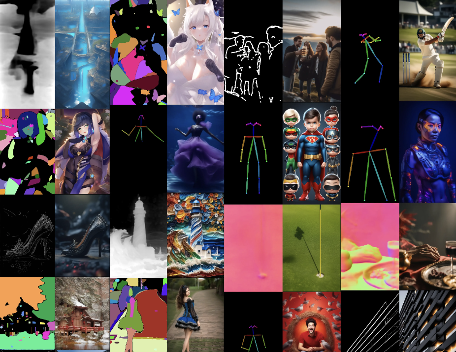 BizyAir云节点上线ControlNet Union:十多种图像输入控制,一个模型就够了