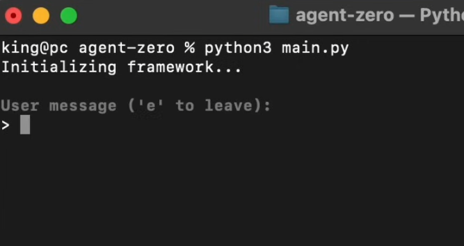 Agent-zero:这个自动AI代理可以做任何事情! (生成APP、代码、RAG 等)