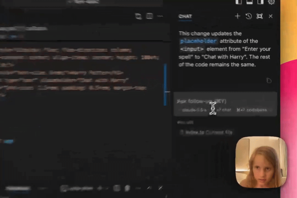 8岁女孩花45分钟做了一个聊天机器人——Cursor在经历ChatGPT时刻
