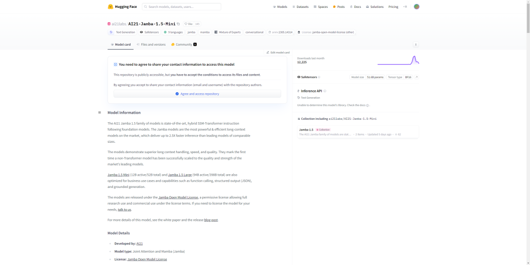 Jamba 1.5：最强大、最高效的长上下文模型系列