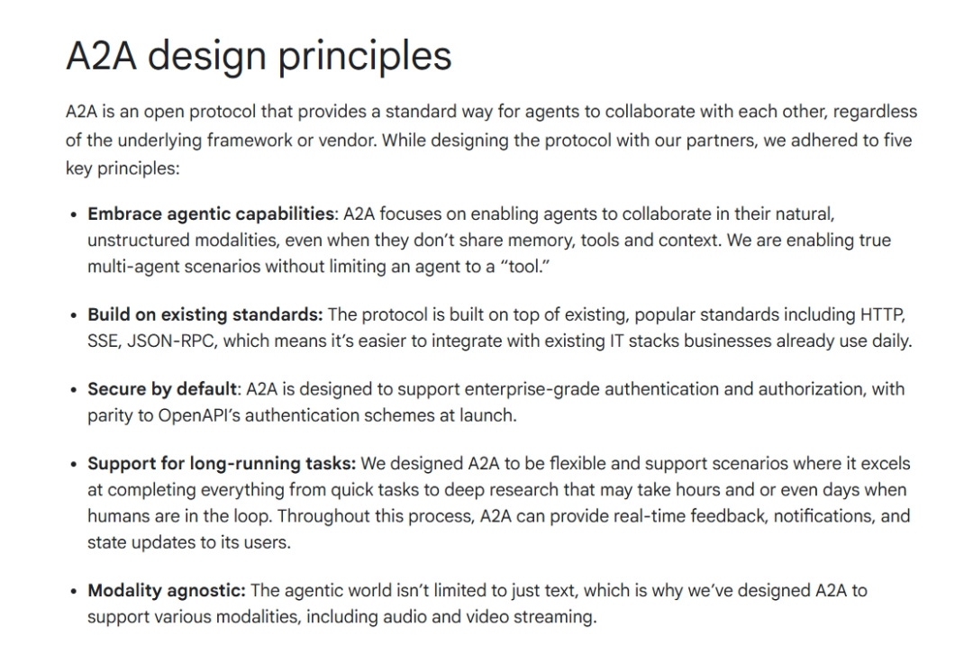 多智能体协议终于来了！MCP的强补充！谷歌官方发布多智能体协议Agent2Agent (A2A)！