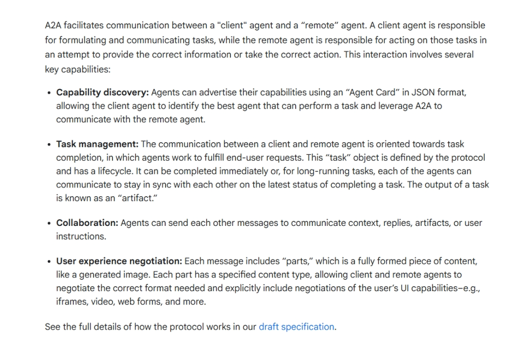 多智能体协议终于来了！MCP的强补充！谷歌官方发布多智能体协议Agent2Agent (A2A)！