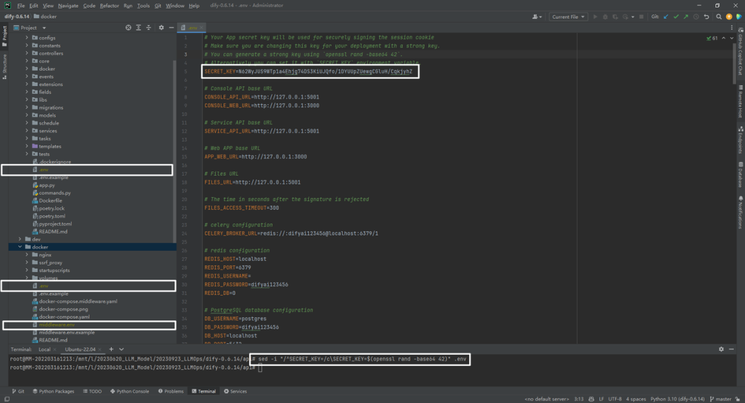 Dify v0.6.14源码部署