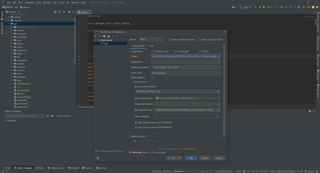 Dify v0.6.14源码部署