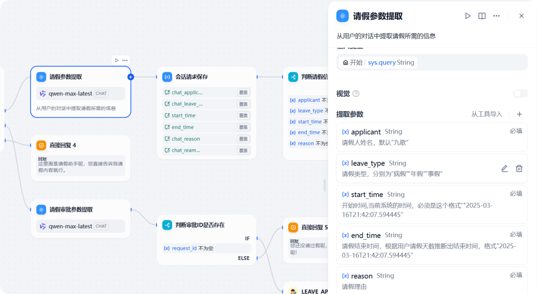 Trae+Dify 1小时制作对话流OA请假智能体,真是太体贴了!
