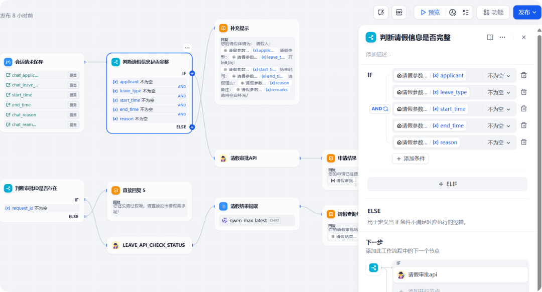 Trae+Dify 1小时制作对话流OA请假智能体,真是太体贴了!