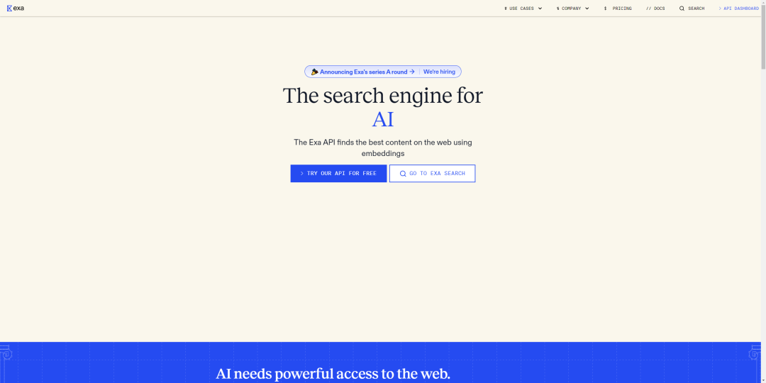 Exa.ai：人工智能搜索引擎