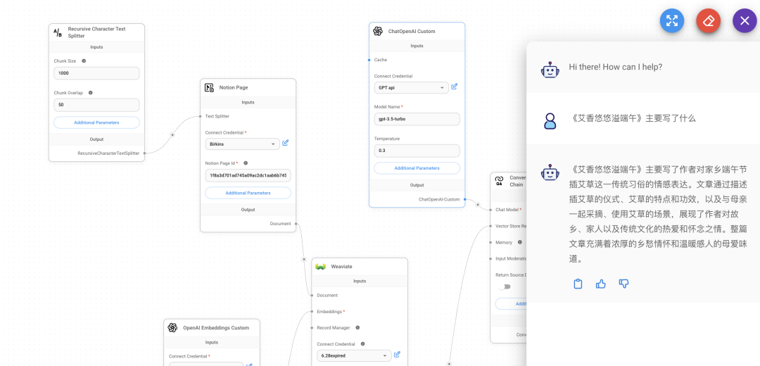 Flowise AI 工作流进阶: 常用组件介绍+连 Notion 做知识库