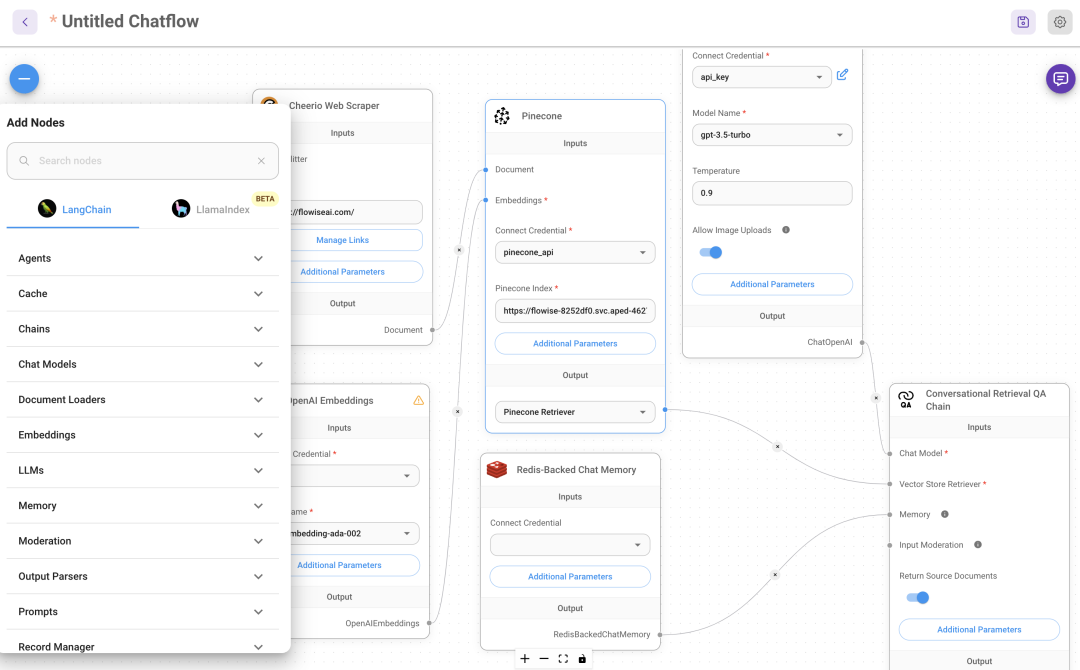 Flowise AI 工作流进阶: 常用组件介绍+连 Notion 做知识库