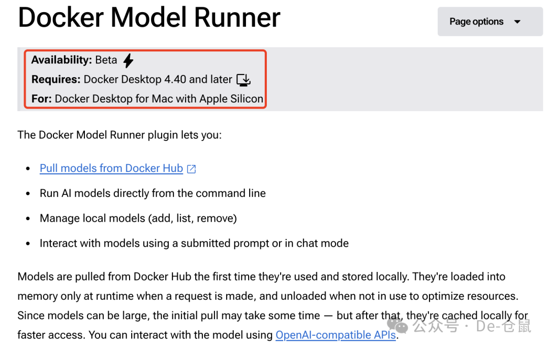 Docker可以跑大模型了！！！