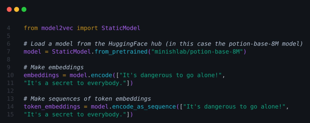 Model2Vec加速RAG:模型小15倍,速度快500倍: