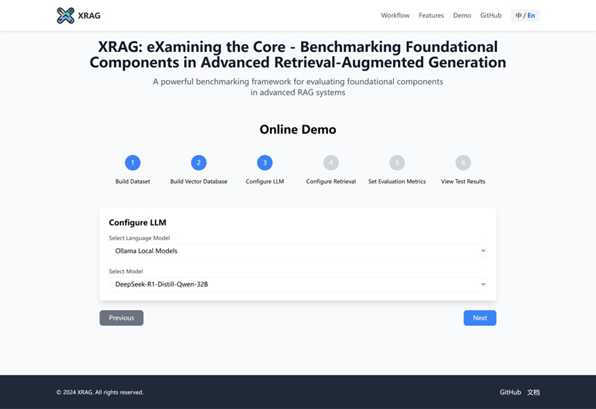 本地部署DeepSeek R1 + Ollama + XRAG：三步搭建RAG系统，并解锁全流自动化评测