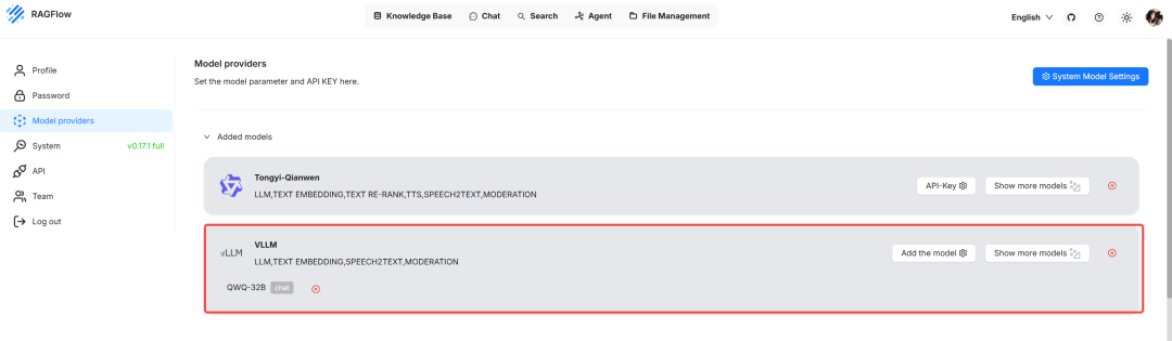 本地化大模型接入RagFlow错误记录