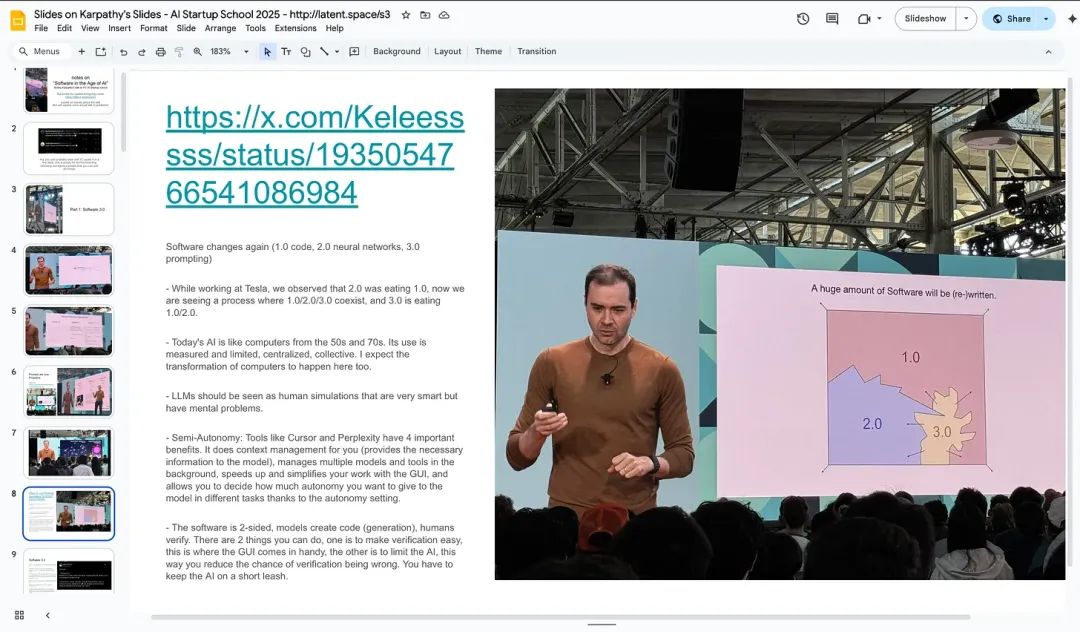 YC AI 创业营第一天,Andrej Karpathy 的演讲刷屏了