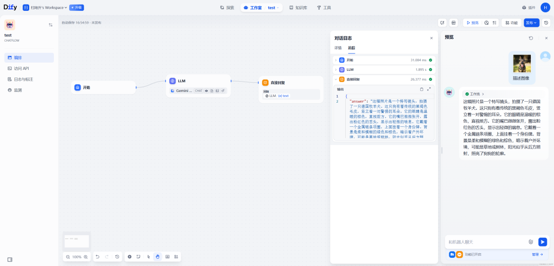 Dify v1.4.0中的Multi-Modal LLM Output:基本操作和原理