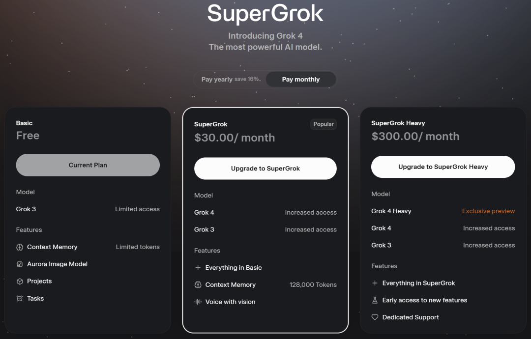 马斯克发布Grok 4,推理能力全面登顶,支持四个代理同时工作
