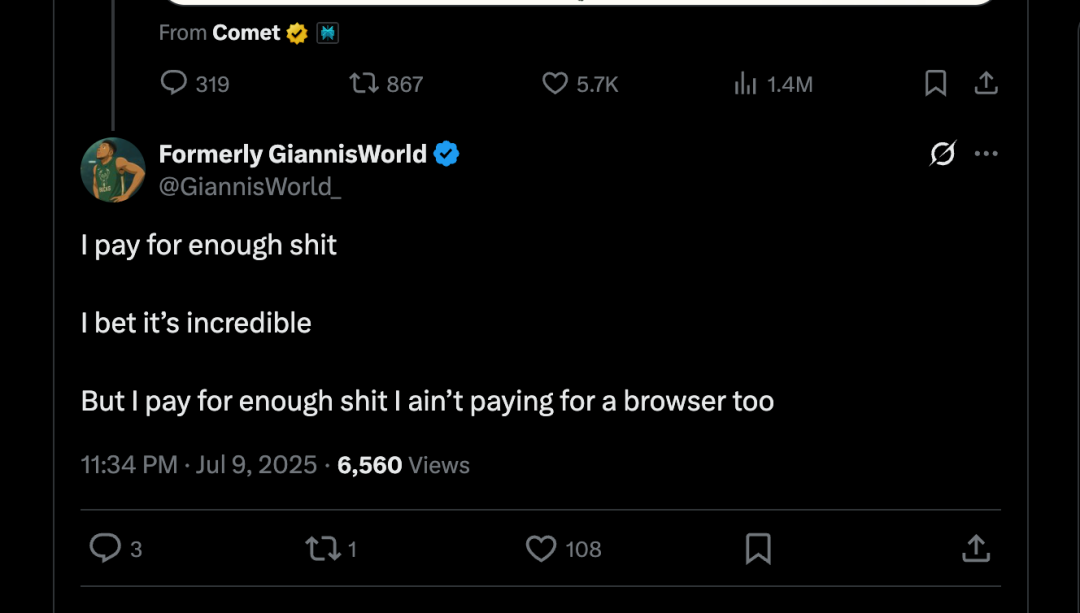 月费200刀的AI浏览器,Perplexity Comet的真实体验如何?