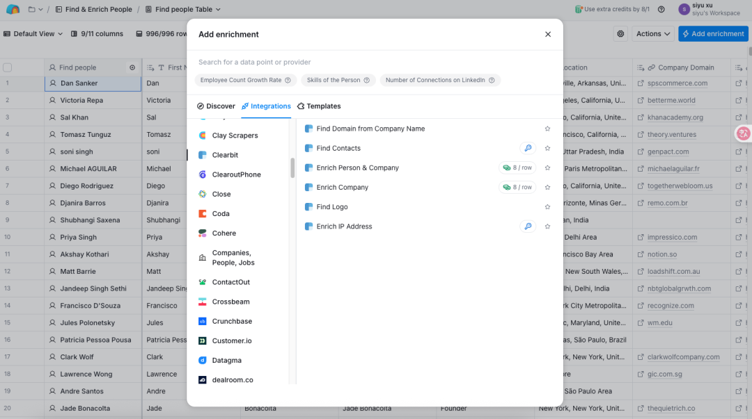 AI 生产力工具研究：拆解海外明星表格产品Clay AI，探索 AI 表格的现状和机会