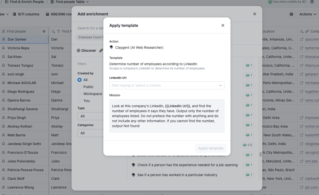 AI 生产力工具研究：拆解海外明星表格产品Clay AI，探索 AI 表格的现状和机会