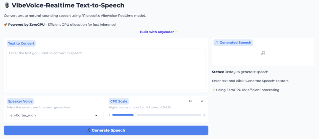 微软又上大分！刚刚开源一款 0.5B 轻量级实时 TTS 模型，还能边想边说！