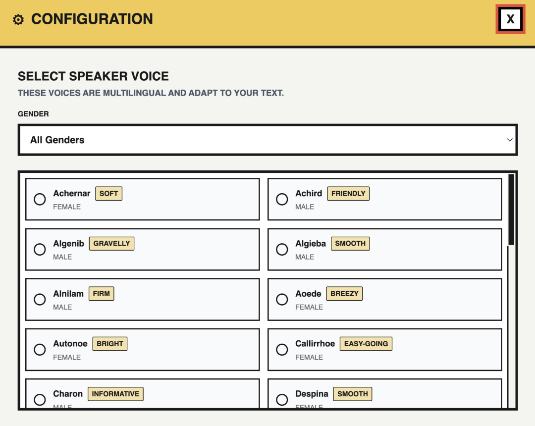 秒杀传统 TTS？！Gemini 原生中文 TTS 体验 + 提示词模板
