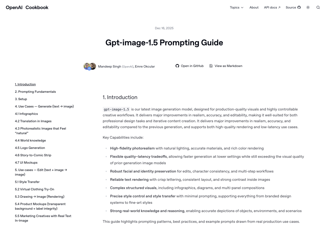 OpenAI 发布 GPT Image 1.5：全面升级
