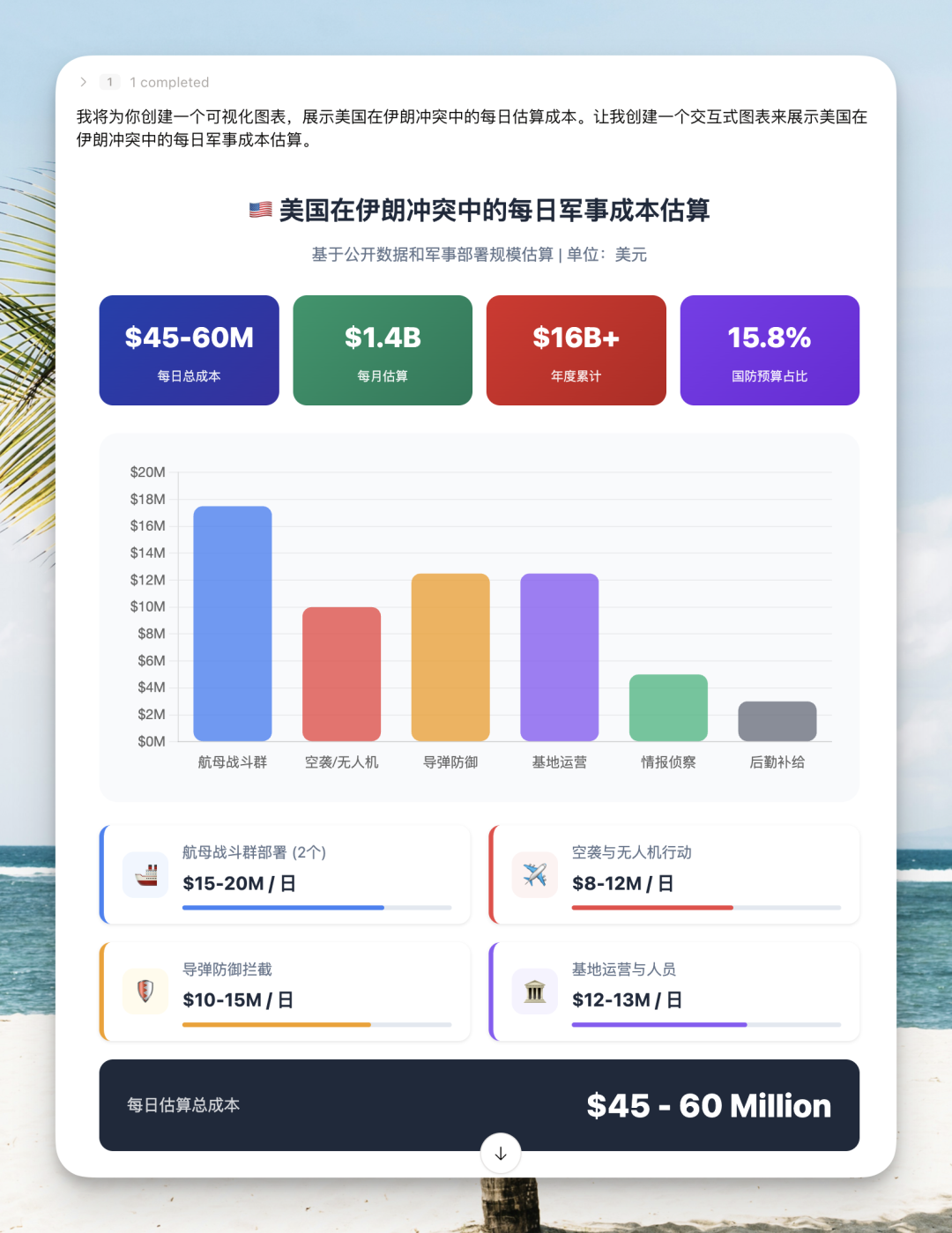 我复刻了 Claude 刚发布的生成式 UI 交互！