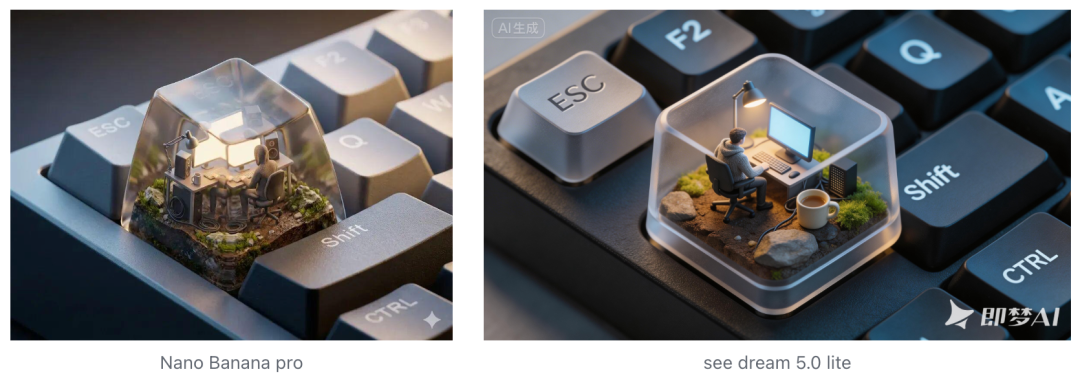 NanoBanana 2.0 来了， 对比前一代和即梦 5.0 lite，它依旧强的离谱