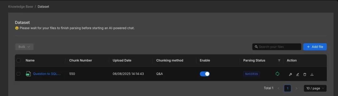 RAGFlow 实践：SQL Assistant 工作流搭建