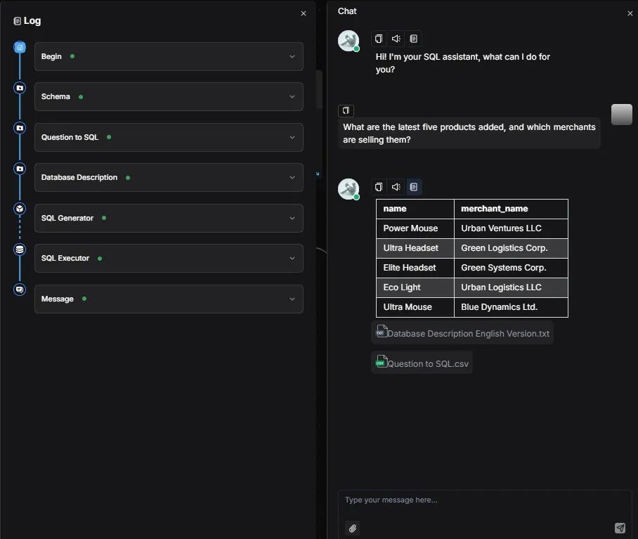 RAGFlow 实践：SQL Assistant 工作流搭建