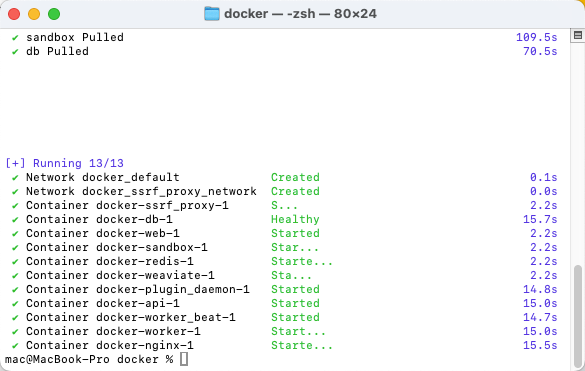 MacBook 本地化部署 Dify 指南。