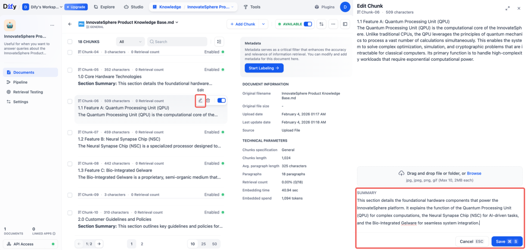 Dify 1.12.0：Summary Index，从碎片检索到完整上下文