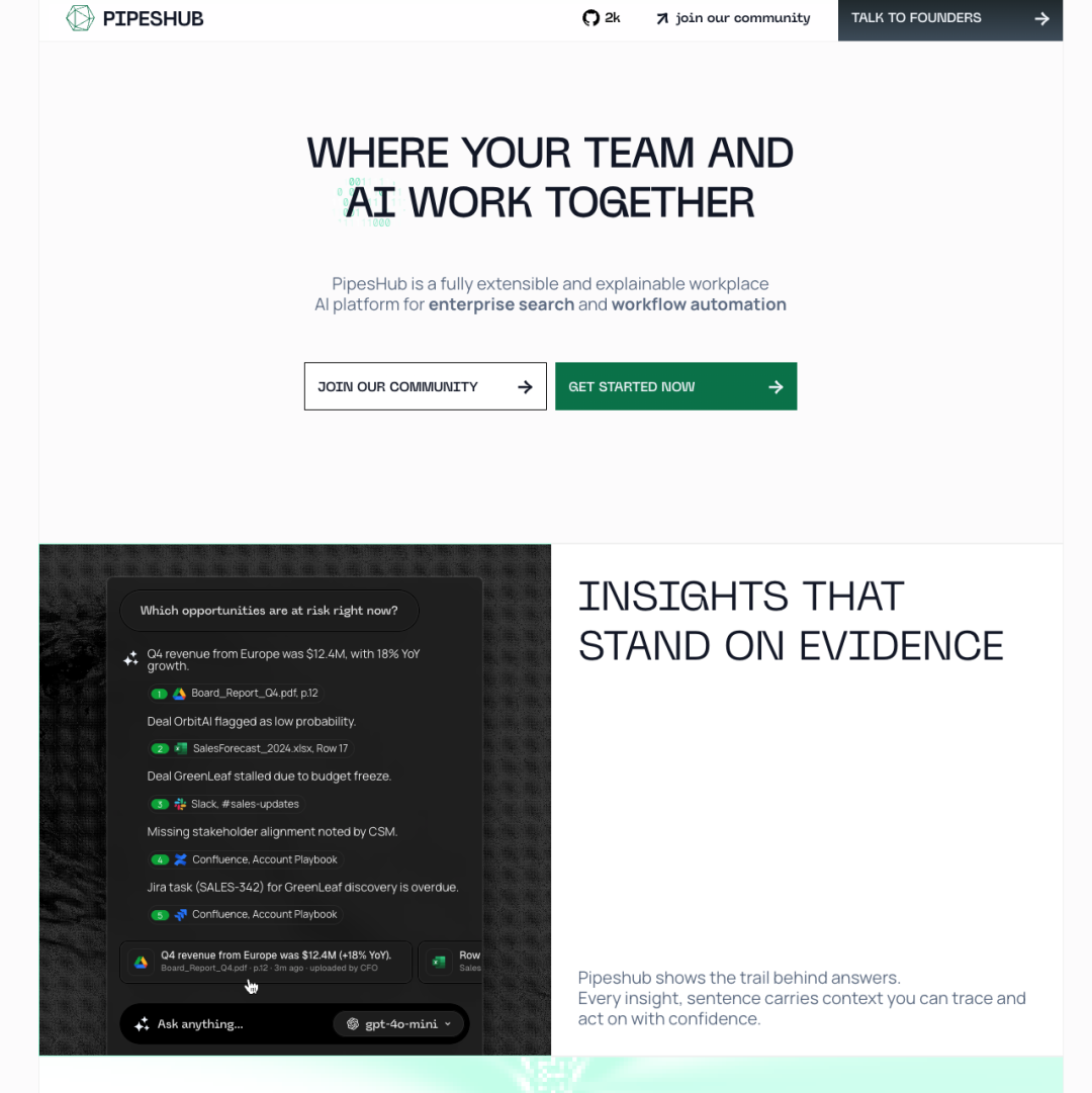 PipesHub AI:企业级 AI 平台