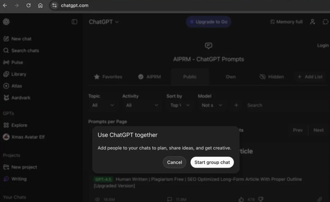 OpenAI 将推出群聊功能，终于要对 Slack 下手了
